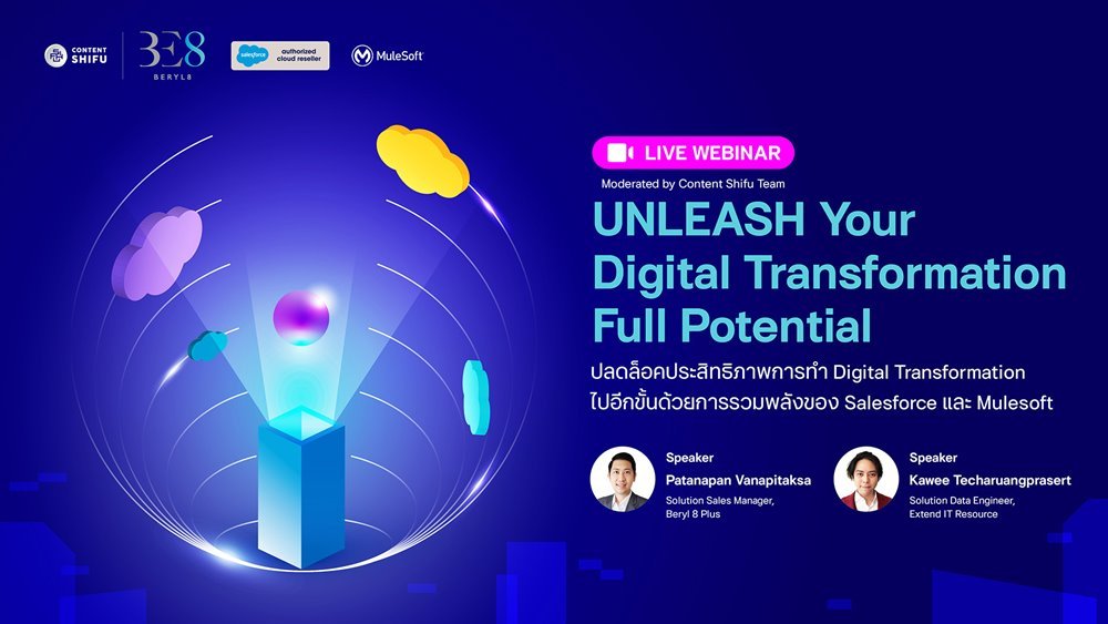 Beryl 8 Plus x Content Shifu Online Webinar: UNLEASH Your Digital Transformation Full Potential